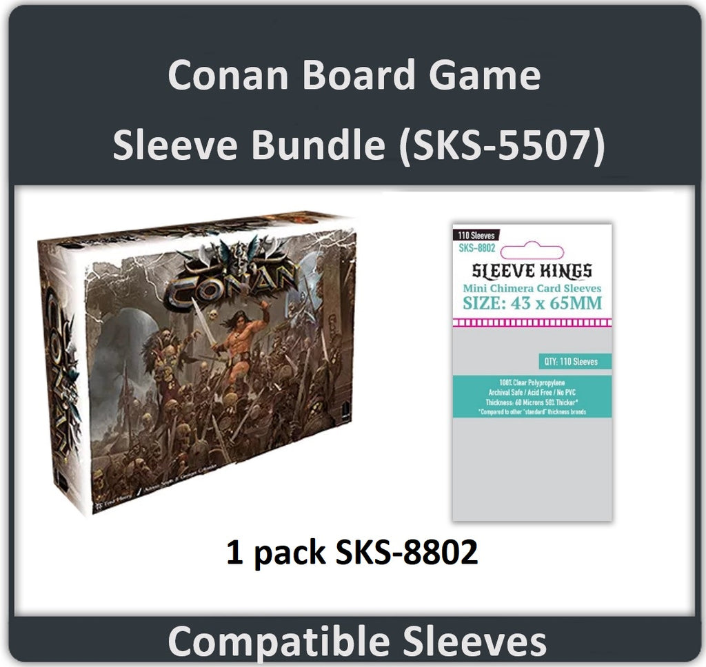 "Conan" Board Game Compatible Sleeve Bundle (8802 X 1)