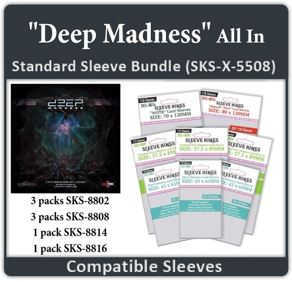 deelf card sleeves Deep Madness Compatible Card Sleeves