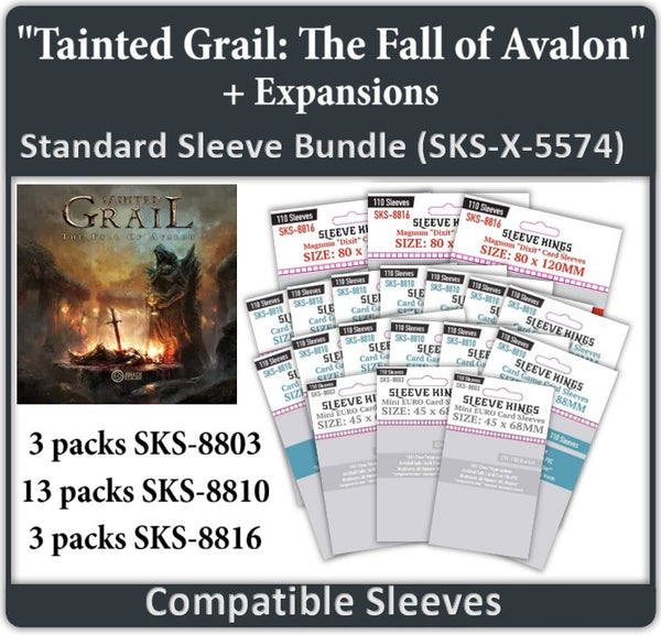 Tainted Grail: The Fall of Avalon All In Compatible Sleeve Bundle (8803 X 3 + 8810 X13 + 8816 X 3)