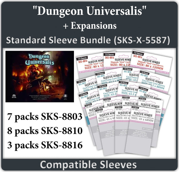 Dungeon Universalis Compatible Card Sleeves - Sleeve Kings sleevekings Dungeon Universalis Compatible Card Sleeves - Sleeve Kings sleevekings