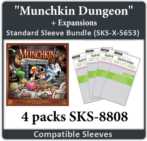 "Munchkin Dungeon" All In Compatible Sleeve Bundle (8808 X 4) "Munchkin Dungeon" All In Compatible Sleeve Bundle (8808 X 4)