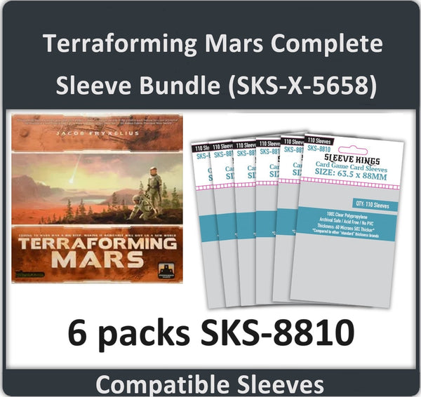 "Terraforming Mars" Complete Compatible Sleeve Bundle (8810 X 6) "Terraforming Mars" Complete Compatible Sleeve Bundle (8810 X 6)