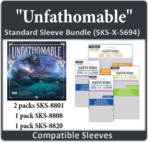 card sleeve Unfathomable Compatible Card Sleeves
