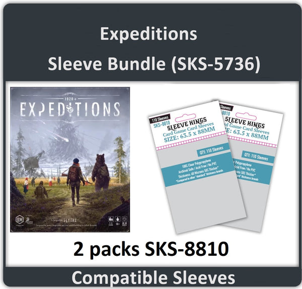 "Expeditions" Compatible Board Game Card Sleeves (8810 X 2) "Expeditions" Compatible Board Game Card Sleeves (8810 X 2)