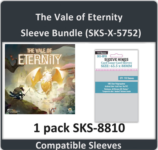 weighted card sleeves "The Vale of Eternity" Compatible Card Sleeve Bundle (8810 x 1)