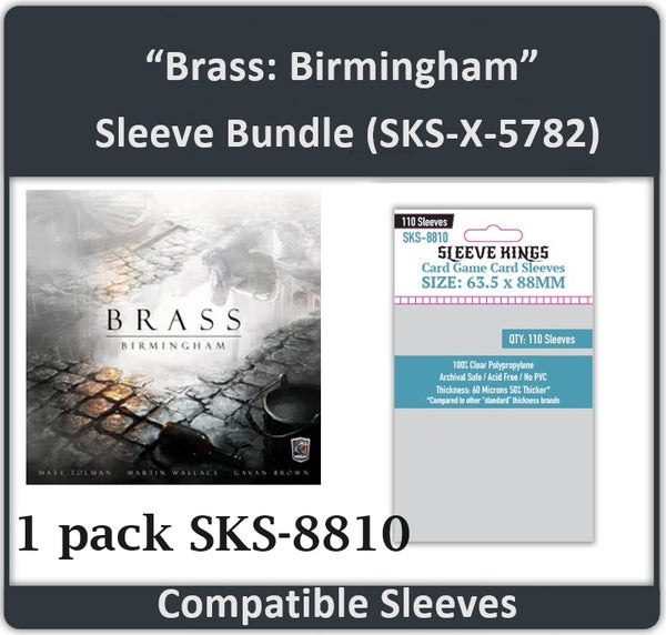 Sleeve Kings Brass: Birmingham Compatible Card Sleeve Bundle