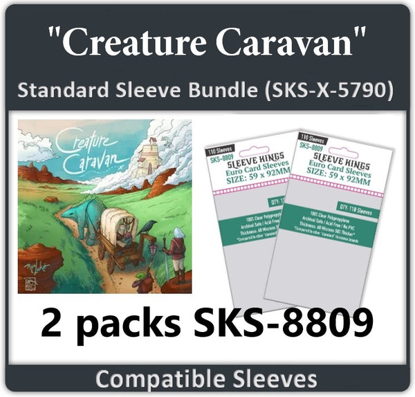 Creature Caravan" Compatible Card Sleeve Bundle (8809 x 2) sleevekings Creature Caravan" Compatible Card Sleeve Bundle (8809 x 2) sleevekings