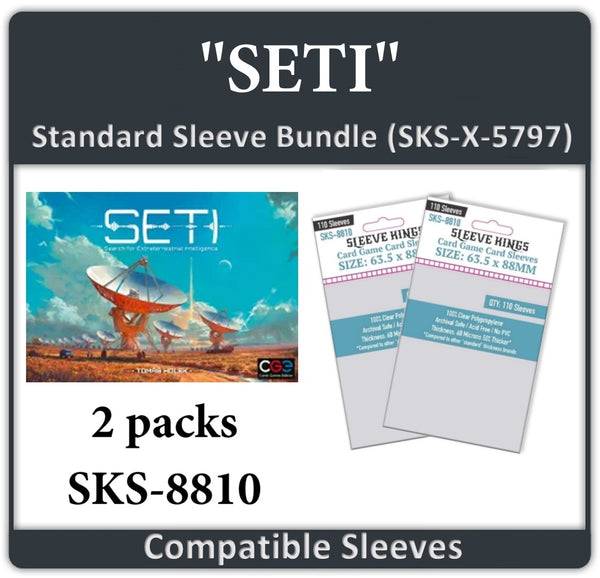love letter card sleeve size "SETI" Compatible Card Sleeve Bundle (8810x 2)
