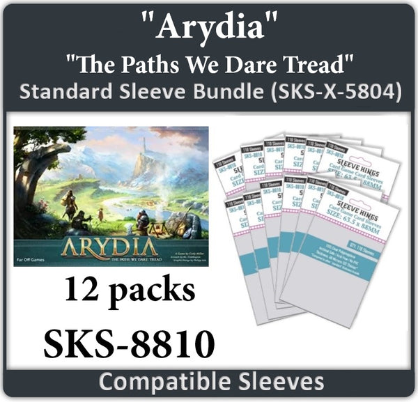 Arydia: The Paths We Dare Tread" Compatible Card Sleeve Bundle (8810 sleevekings Arydia: The Paths We Dare Tread" Compatible Card Sleeve Bundle (8810 sleevekings
