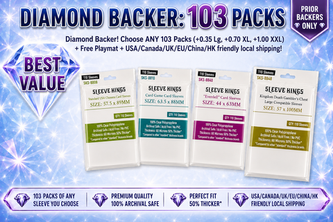 Late Backer Pledge: Diamond Backer! 103 packs -No Mat