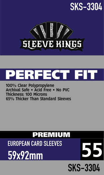 best perfect fit card sleeves Premium European (59x92mm) -55 Pack, 100 Microns SKS-3304 These card sleeves are Are Pokemon and Yu-Gi-Oh Quantity:Set of 200 Starfoil Rare