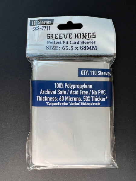 Perfect Fit Internal (Inner) Card Sleeves (63.5x88mm) 110 Pack, 60 Microns, SKS-7711 Perfect Fit Internal (Inner) Card Sleeves (63.5x88mm) 110 Pack, 60 Microns, SKS-7711