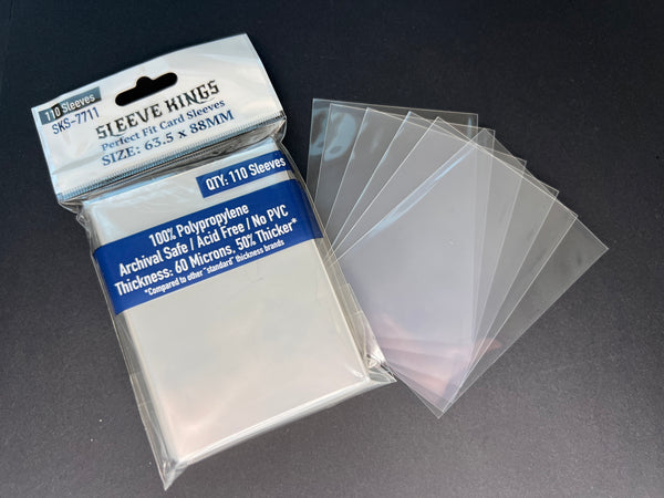 Perfect Fit Internal (Inner) Card Sleeves (63.5x88mm) 110 Pack, 60 Mic sleevekings Perfect Fit Internal (Inner) Card Sleeves (63.5x88mm) 110 Pack, 60 Mic sleevekings