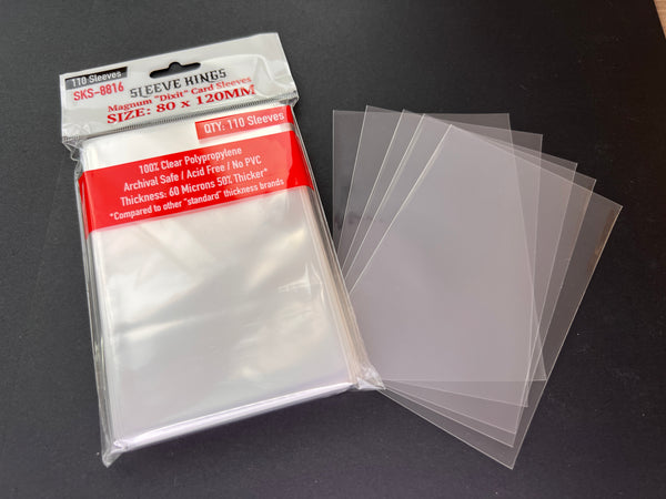 "Dixit" Magnum Game Card Sleeves (80x120mm) 110 Pack, 60 Micron, SKS-8816 "Dixit" Magnum Game Card Sleeves (80x120mm) 110 Pack, 60 Micron, SKS-8816