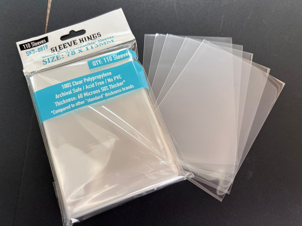  Clear Plastic Sleeves