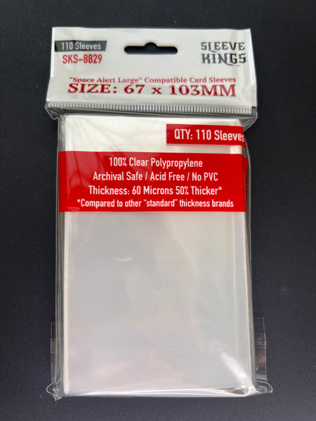 Kartenhüllen 61x103 Mm, 100 Stück – Für Space Alert & Dungeon Petz, Standard-Stärke