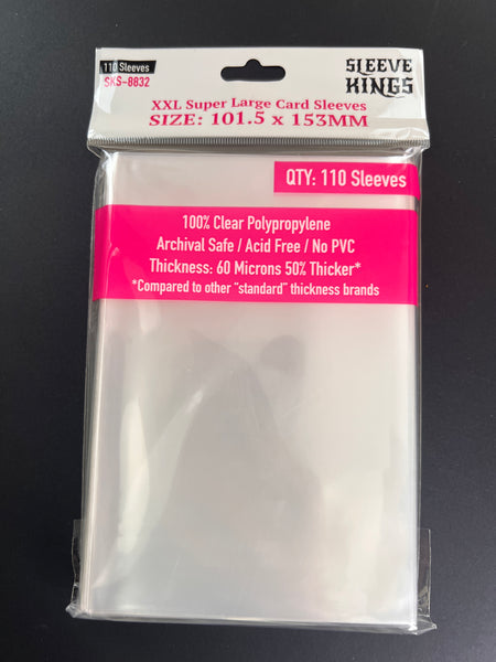 XXL Super Large Game Card Sleeves (101.5x153mm) 110 Pack, 60