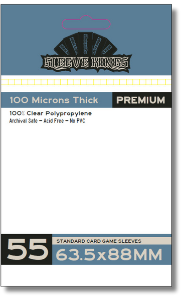 Sleeve Kings 55 x Premium Standard Card Game Sleeves (63.5 x 88mm)