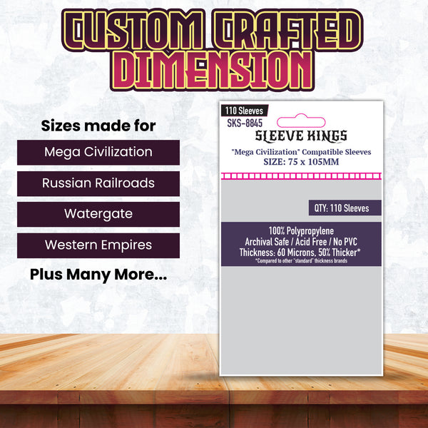watergate card sleeves Sleeve Kings Mega Civilization Compatible 75x105mm 110 pack, 60 Microns, SKS-8845 Watergate is an excellent Package:Complete (Color & Grayscale) Product Type_PTCGO Code Pokemon Chocolate Bar 13