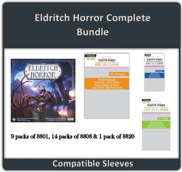 Eldritch Horror Compatible Sleeve Bundle
