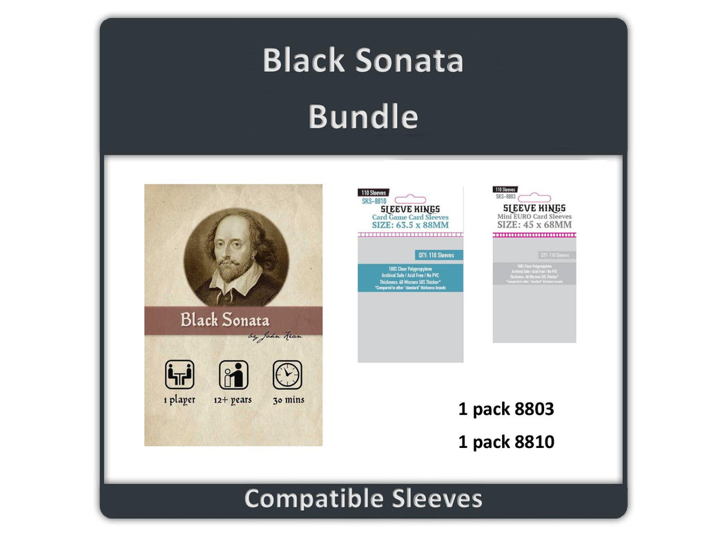 "Black Sonata" Compatible Sleeve Bundle (8803 X 1 + 8810 X 1)