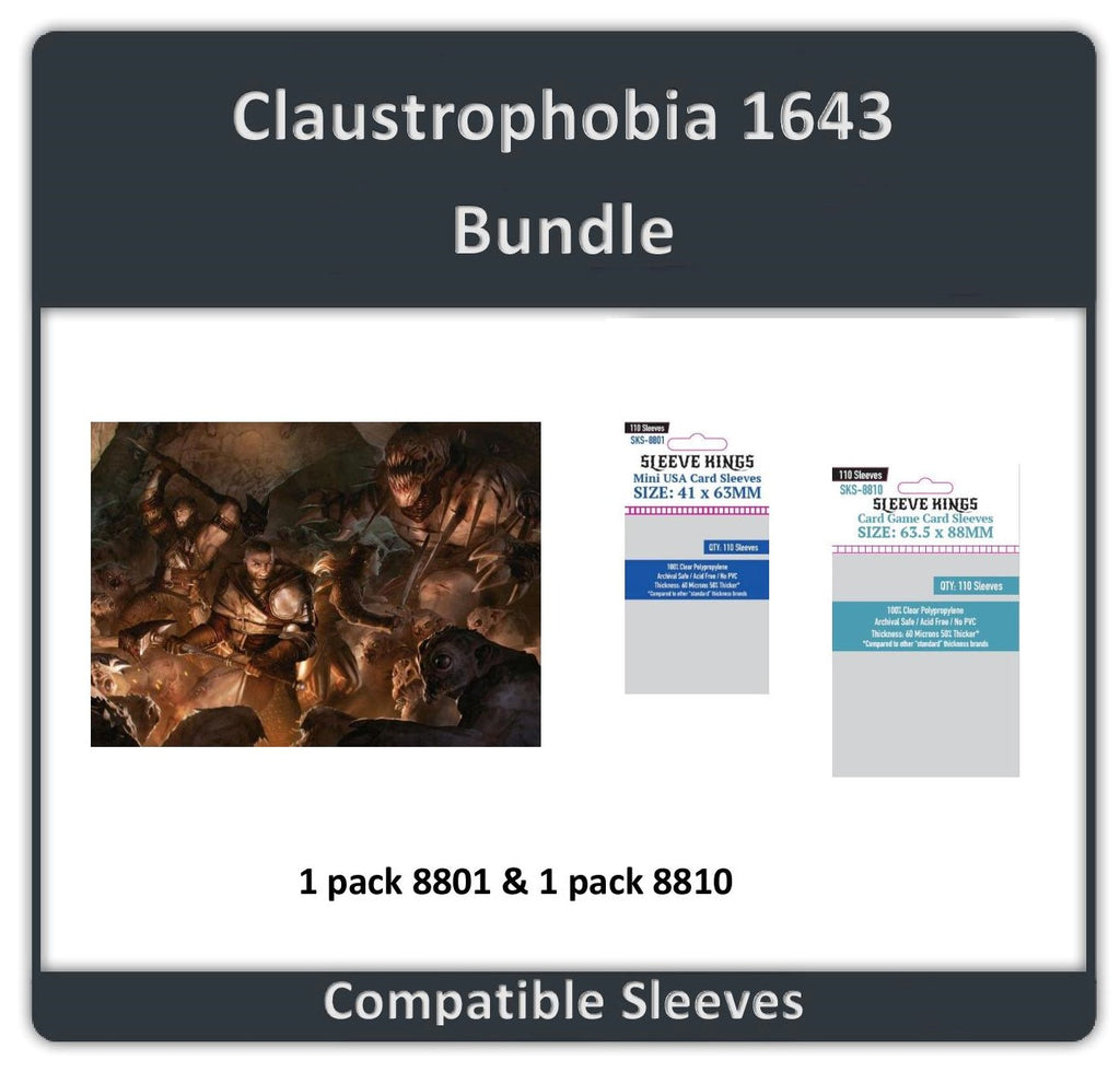 "Claustrophobia 1643" Compatible Sleeve Bundle (8801 X 1 + 8810 X 1)