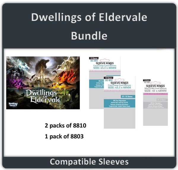 legendary card sleeve size "Dwellings of Eldervale" Compatible Card Sleeve Bundle (8803 X 1 + 8810 X 2)