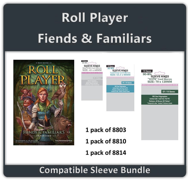 Roll Player: Fiends and Familiars Compatible Card Sleeves
