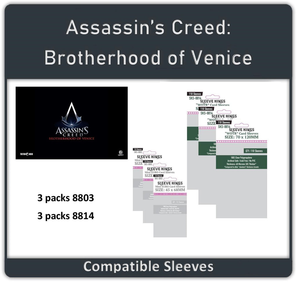 "Assassin's Creed: Brotherhood of Venice" All-In Compatible Sleeve Bundle (8803 X 4 + 8814 X 4)