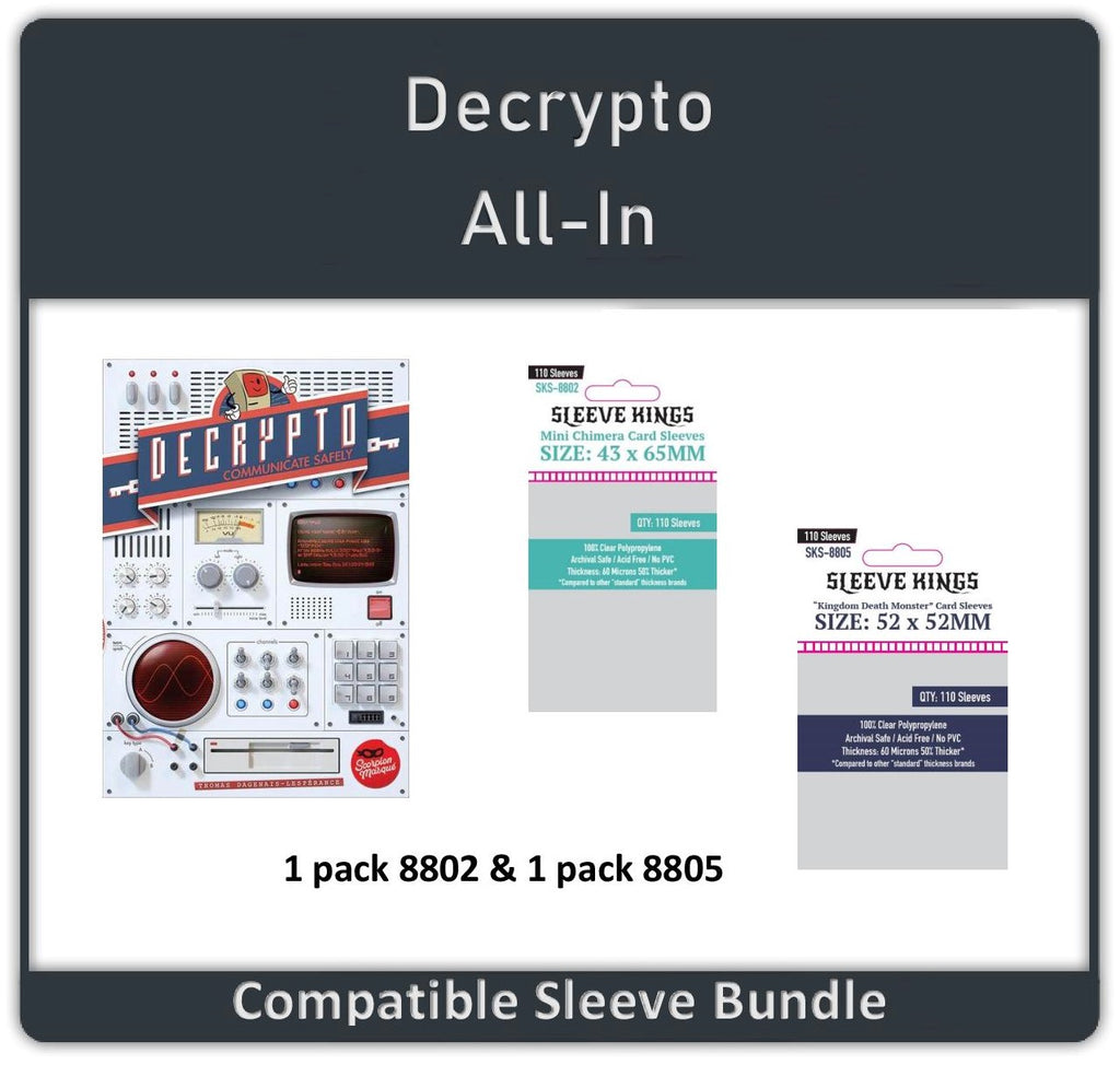 "Decrypto" Compatible All-In Sleeve Bundle (8802 X 1 + 8805 X 1)