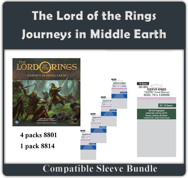 tales of middle earth card sleeves The Lord of the Rings: Journeys in Middle-Earth Card Sleeves