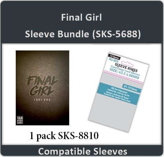 Final Girl Compatible (Core Box) Card Sleeve Bundle (8810 X 1) Final Girl Compatible (Core Box) Card Sleeve Bundle (8810 X 1)