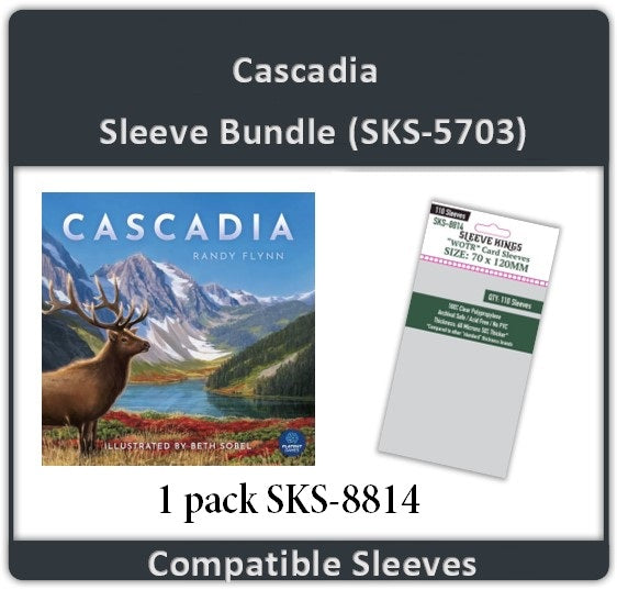smash up card sleeve size Cascadia Board Game Compatible Card Sleeve Bundle (8814 X 1)