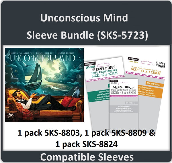 the mind card sleeves "Unconscious Mind" Board Game Compatible Sleeve Bundle (8803 X 1 + 880 – sleevekings