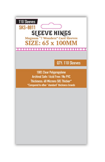 Sleeve Kings Magnum 7 Wonders Card Sleeves (65x100mm) - 110 Pack,  -SKS-8811