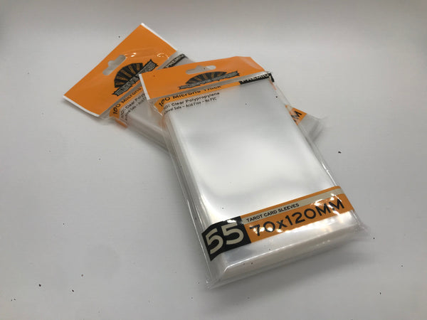 Premium "Tarot" Card Sleeves (70x120mm) 55 Pack, 100 Micron, SKS-9966 sleevekings Premium "Tarot" Card Sleeves (70x120mm) 55 Pack, 100 Micron, SKS-9966 sleevekings