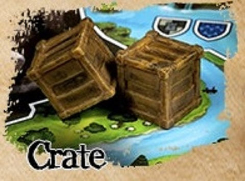 Painted Plastic 10-pack Resource Tokens: Crate