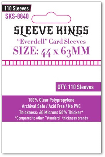 "Everdell" Compatible Mini Sleeves (44x63mm) 110 Pack, 60 Micron, SKS-8840