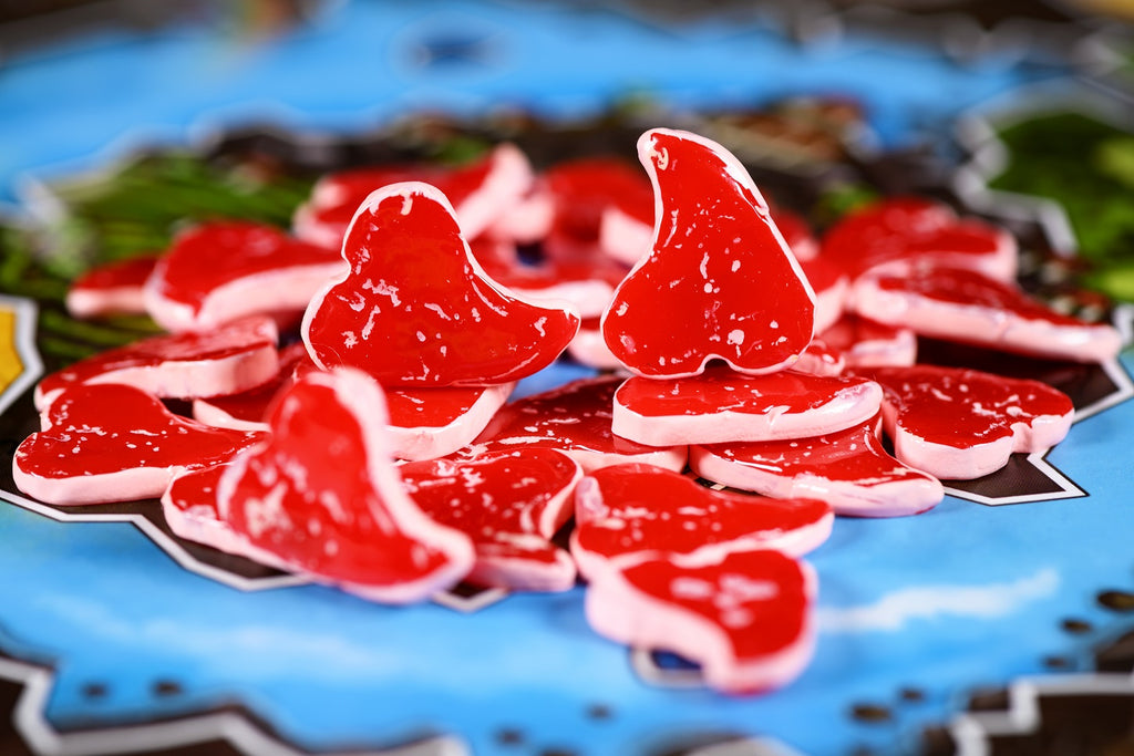 Painted Plastic 10-pack Resource Tokens: Meat