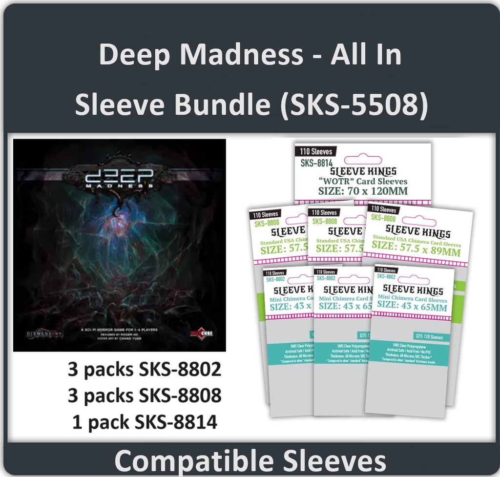 "Deep Madness All-in" Compatible Sleeve Bundle (8814 X 1 + 8808 X 3 + 8802 X 3)