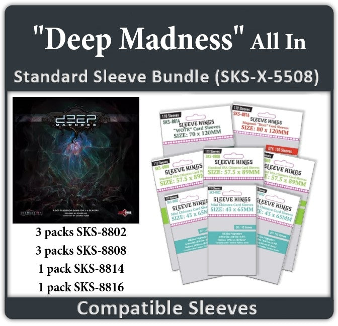 Deep Madness All-In Compatible Sleeve Bundle (8814 X 1 + 8808 X 3 + 8802 X 3) Deep Madness All-In Compatible Sleeve Bundle (8814 X 1 + 8808 X 3 + 8802 X 3)