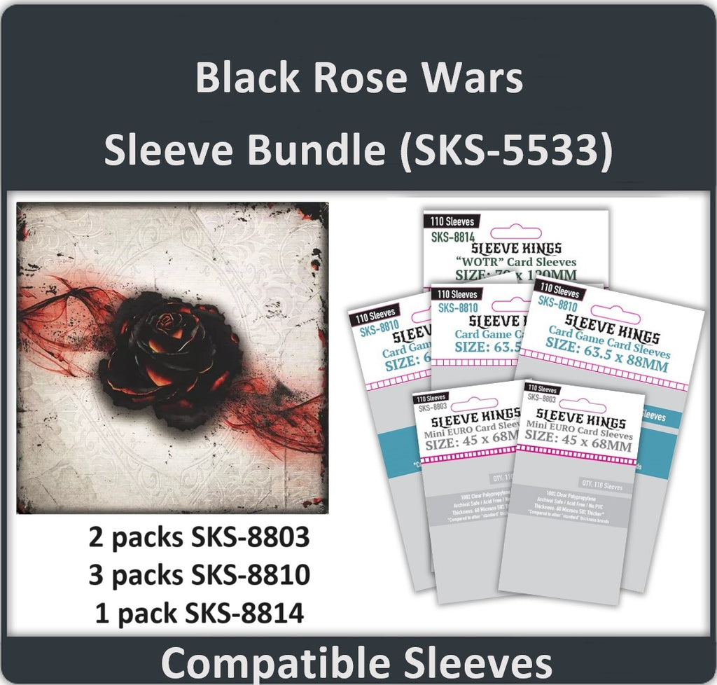 "Black Rose Wars" Compatible Sleeve Bundle (8803 X 2 + 8810 X 3 + 8814 X 1)