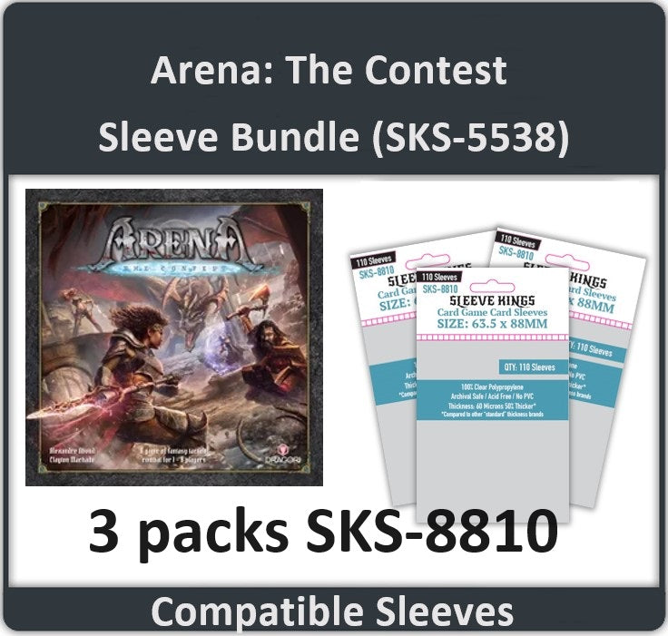 "Arena: the Contest" Compatible Sleeve Bundle (8810 X 3) "Arena: the Contest" Compatible Sleeve Bundle (8810 X 3)