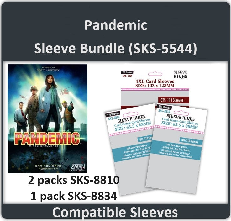 "Pandemic" Compatible Sleeve Bundle (8810 X 2, 8834 X 1) — official Sleeve Kings product image
