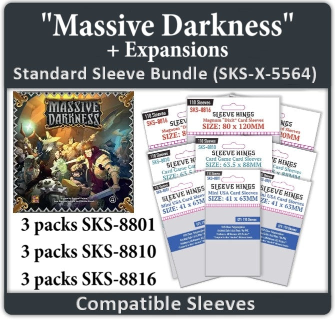 Massive Darkness All-In Compatible Sleeve Bundle (8801 x 3 + 8810 x 2) Massive Darkness All-In Compatible Sleeve Bundle (8801 x 3 + 8810 x 2)