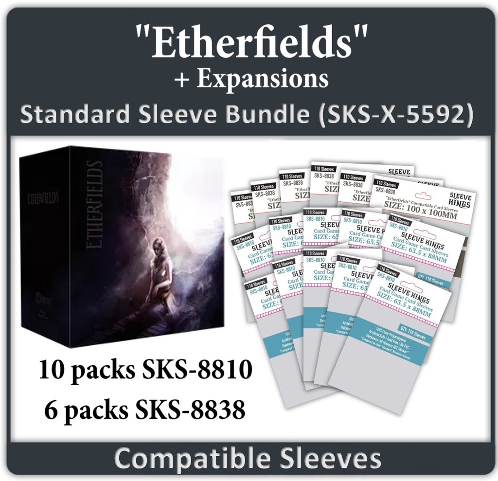 "Etherfields"+ Expansions Compatible Sleeve Bundle (8810 X 10 + 8838 X 6) "Etherfields"+ Expansions Compatible Sleeve Bundle (8810 X 10 + 8838 X 6)