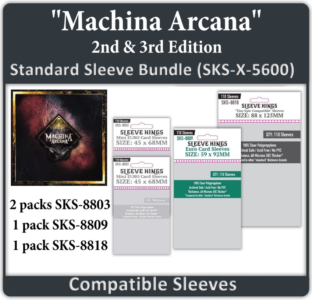 "Machina Arcana" 2nd & 3rd Edition Compatible Sleeve Bundle (8803 X 2 + 8809 X 1 + 8818 X 1) "Machina Arcana" 2nd & 3rd Edition Compatible Sleeve Bundle (8803 X 2 + 8809 X 1 + 8818 X 1)