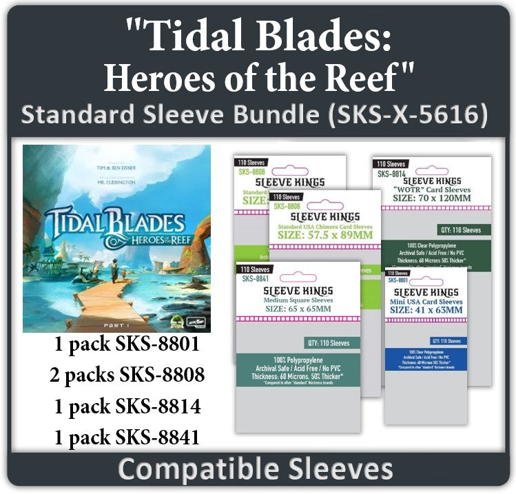 Tidal Blades: Heroes of the Reef Card Sleeves - Sleeve Kings Tidal Blades: Heroes of the Reef Card Sleeves - Sleeve Kings