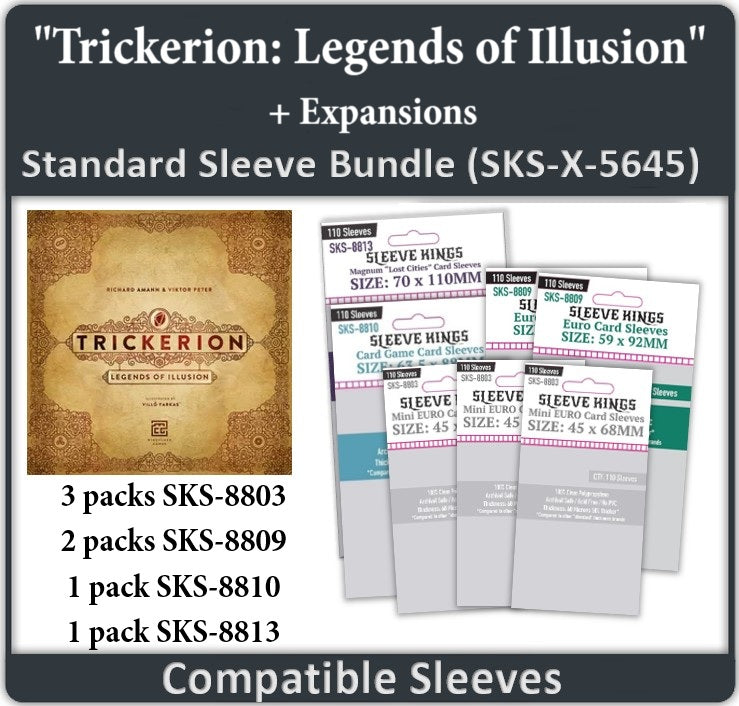 Sleeve Kings - Sleeve Bundle - Trickerion: Legends of Illusion Sleeve Kings - Sleeve Bundle - Trickerion: Legends of Illusion