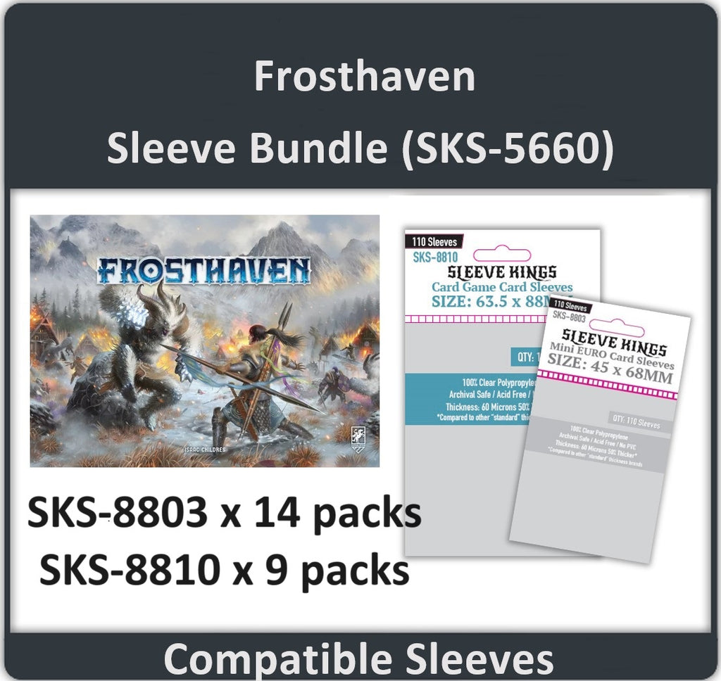 Frosthaven Compatible Card Sleeves - Sleeve Kings sleevekings Frosthaven Compatible Card Sleeves - Sleeve Kings sleevekings